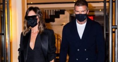 البدلة التوكسيدو مش بس للرجالة.. فيكتوريا بيكهام تتألق بإطلالة مميزة مع زوجها