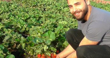 حسام حول سطح بيته لمزرعة "أورجانيك": اتعلمت الصبر وجنيت خير