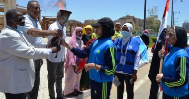 شعلة أولمبياد الطفل المصرى النسخة الثالثة 2021 تصل أسوان.. فيديو وصور