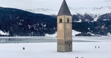 قرية مفقودة غمرتها المياه منذ 70 عاما تعود للظهور فى إيطاليا.. فيديو وصور