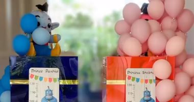 ويل سميث يهدى ولى عهد دبى "هديتين" لتوأمه راشد وشيخة.. صور