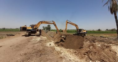 تنفيذ 90% من تبطين ترعة السلامية البحرية شرق الأقصر .. صور