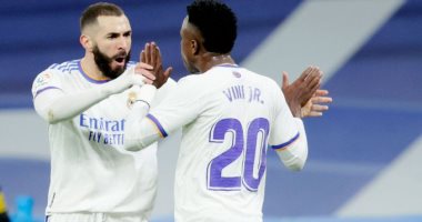 بنزيما وفينيسيوس يساهمان فى 60 % من نقاط ريال مدريد بـ الدوري الإسباني