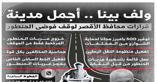 الأقصر تشهد تطبيق قرارات المحافظ لوقف فوضى الحنطور.. إنفوجراف