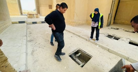 تأهيل شبكات المياه بعمارات بنى سليمان وبياض العرب والعلالمة فى بنى سويف