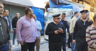 حملة مكبرة لإزالة الاشغالات والتعديات بسوق الكانتو بالمنشية في الإسكندرية