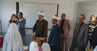 رئيس منطقة سوهاج الأزهرية يتفقد معهد بنى منصور المرشح للاعتماد بمركز البلينا