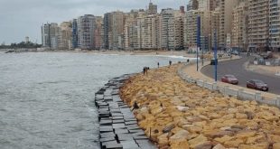 هطول أمطار خفيفة مع تراكم السحب الركامية السوداء بالإسكندرية.. صور
