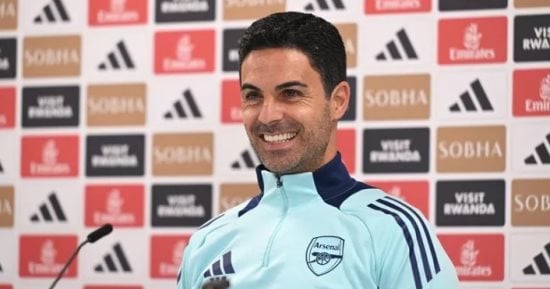 أرتيتا يكشف موقف جابريل وكالافيورى من مواجهة إيفرتون.. والتدعيم فى الشتاء