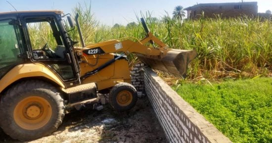 إزالة 83 حالة تعد ضمن الموجة 24 بأسوان