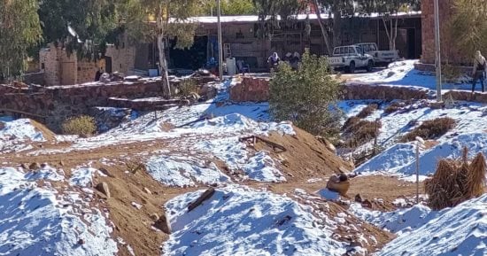 حالة الطقس بجنوب سيناء اليوم السبت.. درجة الحرارة الصغرى 2 فى سانت كاترين