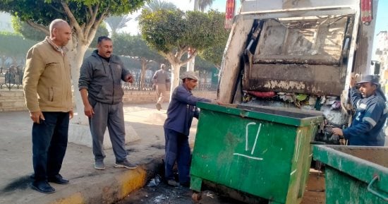 رفع 2081 طن قمامة وتحرير 80 مخالفة تموينية ورفع كفاءة الإنارة بمراكز كفر الشيخ