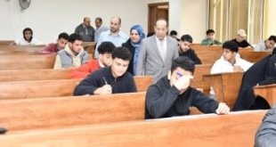 طلاب جامعة قناة السويس يؤدون امتحانات متطلب قضايا مجتمعية ورقيا وإلكترونيا