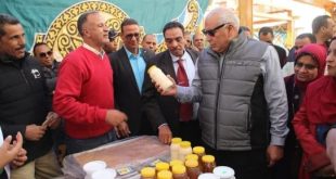 محافظ الوادي الجديد يتفقد معرض مدرسة الزهور المخفض بالخارجة.. صور
