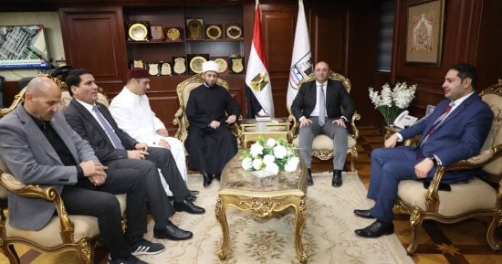 محافظ بنى سويف يستقبل وزير الأوقاف فى مستهل زيارته للمحافظة
