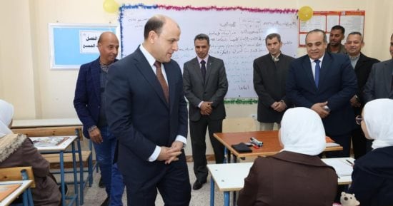 محافظ كفرالشيخ يفتتح ‏مدرسة للتعليم الأساسى ببلطيم على مساحة 2100 م2