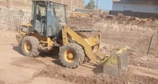مدينة الأقصر تتصدى لأعمال محاول بناء فى المهد بمنطقة حي شرق.. صور