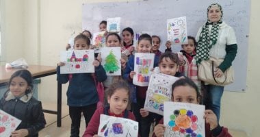 ورشة فنية متنوعة احتفالا بالعام الجديد مع أبناء "تحيا مصر" بالخيالة